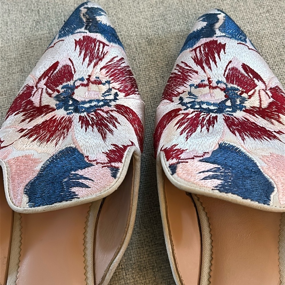 J. Crew Floral Brocade Marina Mule